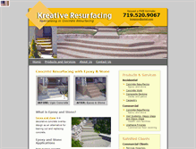 Tablet Screenshot of concreteresurfacingcolorado.com